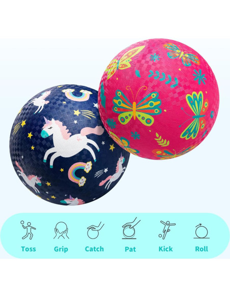 ZOOJOY Paquete de 2 Pelotas de Juego 21.6 cm para Niños