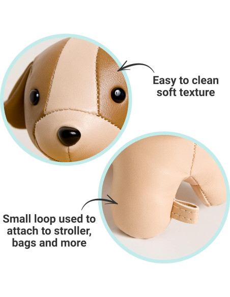 Sonajero Suave Pequeños Grandes Amigos Adrien El Perro 9x14cm