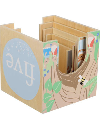 Cubos de Apilamiento de Madera Peter Rabbit - 5 Cubos y Figuras