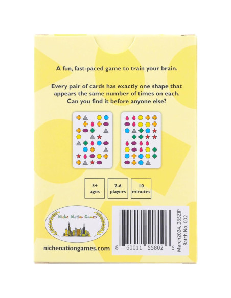 Juego de Cartas Zippy - Niche Nation Games - 5+ Años
