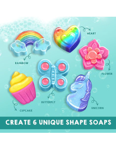 Klever Kits Kit de Fabricación de Jabón y Bombas de Baño 1.17kg 2