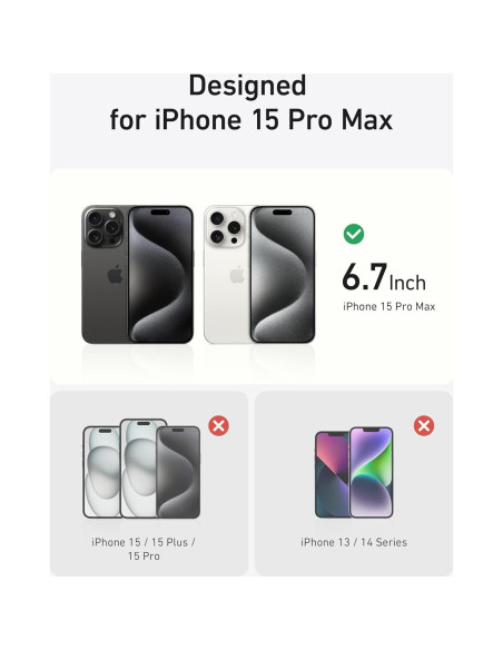 Funda Magnética Anker para iPhone 15 Pro Max Transparente Funda Magnética Anker para iPhone 15 Pro Max Transparente