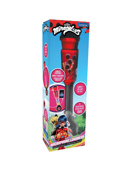 Micrófono Iluminado Lexibook MIC90MI para Niños, Rojo