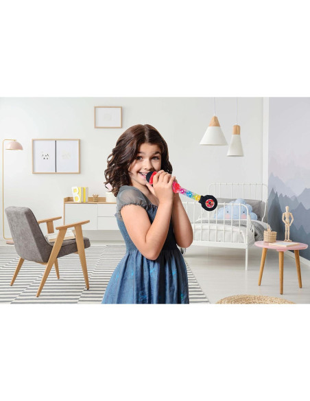 Micrófono Iluminado Lexibook MIC90MI para Niños, Rojo