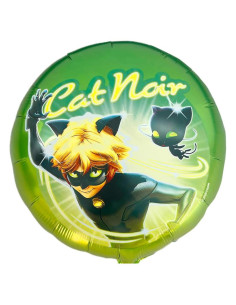 Globos de Helio Miraculous Ladybug Cat Noir 20" - 2 Piezas