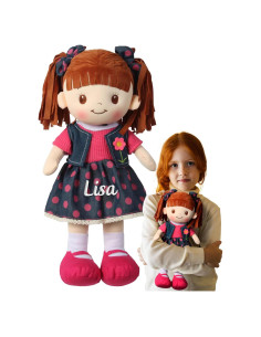 Muñeca de Trapo Personalizada Printualist 40 cm Falda Rosa