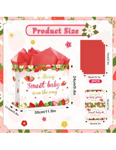 Bolsa de Regalo para Bebé Fresa Innovoscape 30x24cm 2