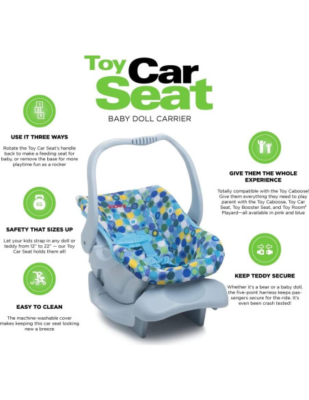 Silla de auto de juguete Joovy para muñecas 30-56 cm azul