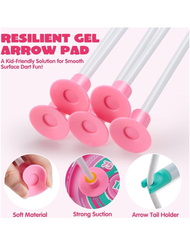 Conjunto de Arco y Flecha Rosa Joyin con Luz LED y 9 Flechas