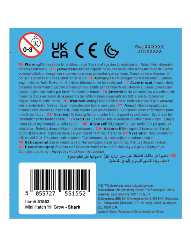 Huevo de Incubación Mini Unicornio Deluxebase 6.35 cm