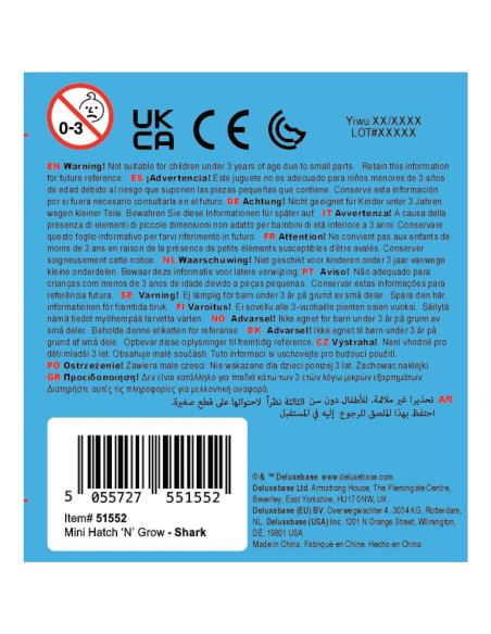 Huevo de Incubación Mini Unicornio Deluxebase 6.35 cm