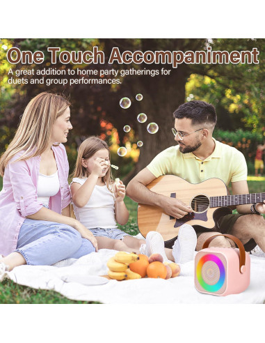 Micrófono Karaoke Inalámbrico MIJITRIO Rosa para Niños