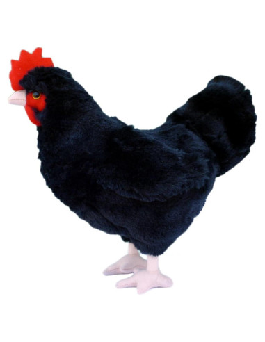 Peluche Gallina Adore 30 cm Suave y Realista