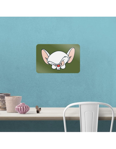 Adhesivo Decorativo Pinky y el Cerebro 20.32x30.48cm