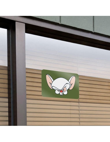 Adhesivo Decorativo Pinky y el Cerebro 20.32x30.48cm