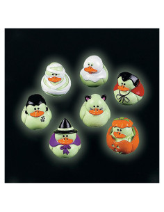 Mini Patitos de Goma Brillantes Halloween 2 Docenas