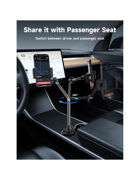 Soporte para teléfono JSAUX SP0210 para portavasos ajustable