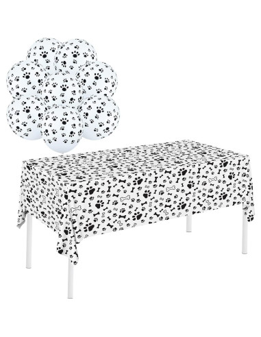 Suministros de Fiesta Huellas de Perro Gatherfun para 25 Personas