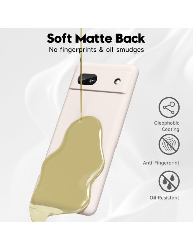 Funda de Teléfono Google Pixel 6A Silicona Ultra Delgado Beige