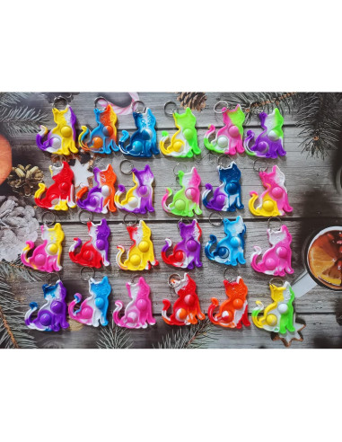 24 Juguetes Antiestrés Gato PSDFH para Niños y Estudiantes