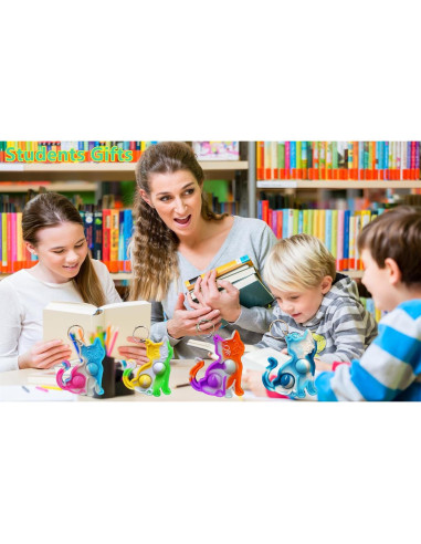 24 Juguetes Antiestrés Gato PSDFH para Niños y Estudiantes