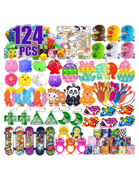 124 Piezas Juguetes Antiestrés Mctuoba para Niños