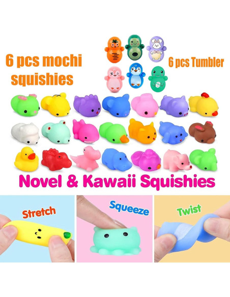 124 Piezas Juguetes Antiestrés Mctuoba para Niños