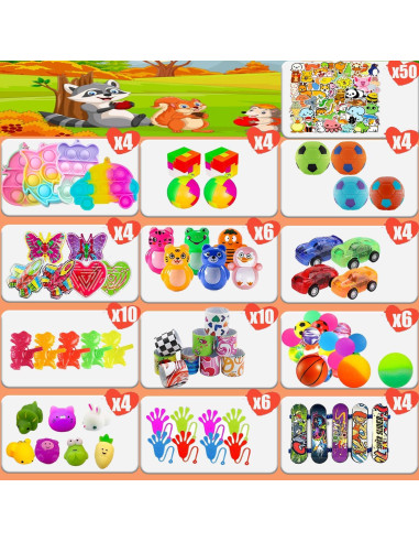 116 Juguetes de Fiesta YOAUSHY para Niños 3 a 8 Años