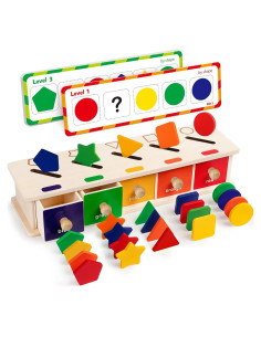 Juego de Clasificación de Colores y Formas Coogam 25 Piezas