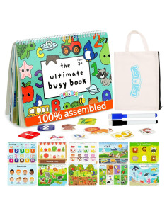 Libro Ocupado Montessori LotFancy 30 Páginas Actividades 3-8 Años