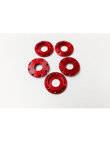 Arandelas de Aluminio Anodizado M8 Rojo 15 Piezas BingSHH