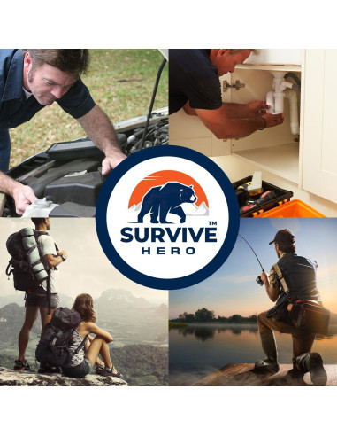 Martillo Multiherramienta SURVIVE HERO 12 en 1 Negro