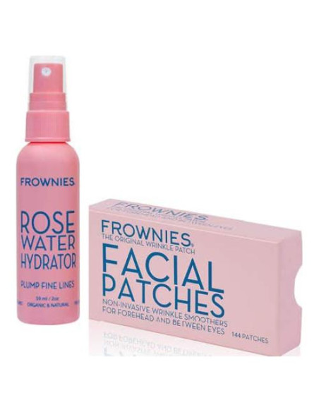 Combo Frownies Parches Faciales y Agua de Rosas 100g