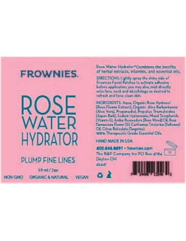 Combo Frownies Parches Faciales y Agua de Rosas 100g