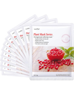 Mascarillas Faciales Hidratantes Jakuva 12PCS Colágeno Antienvejecimiento 2