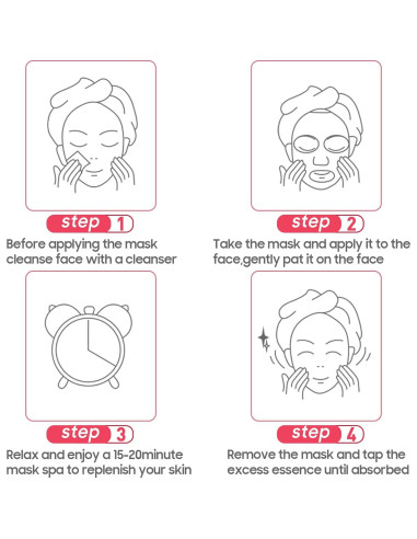 Mascarillas Faciales Hidratantes Jakuva 12PCS Colágeno Antienvejecimiento