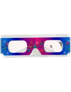 50 Pares Gafas de Difracción Prismática 3D 3Dstereo para Fuegos Artificiales 2