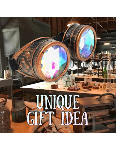 Gafas de Caleidoscopio Steampunk UmbrellaLaboratory Unisex Gafas de Caleidoscopio Steampunk UmbrellaLaboratory Unisex