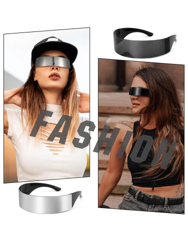 12 Pares Gafas Cibernéticas Futuristas Copkim para Disfraces