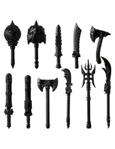 Paquete de Accesorios de Armas Medievales EnuoChbuild - 11 Piezas