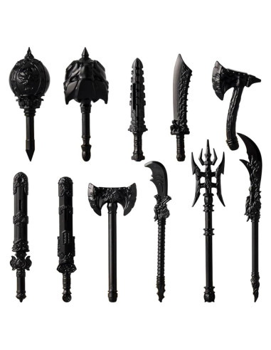 Paquete de Accesorios de Armas Medievales EnuoChbuild - 11 Piezas
