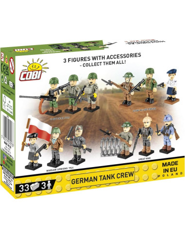Figura de Tripulación de Tanque Alemán COBI 2053 - 3 Figuras