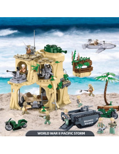 Conjunto de Construcción Militar General Jim Iwo Jima - 1,124 Piezas 2