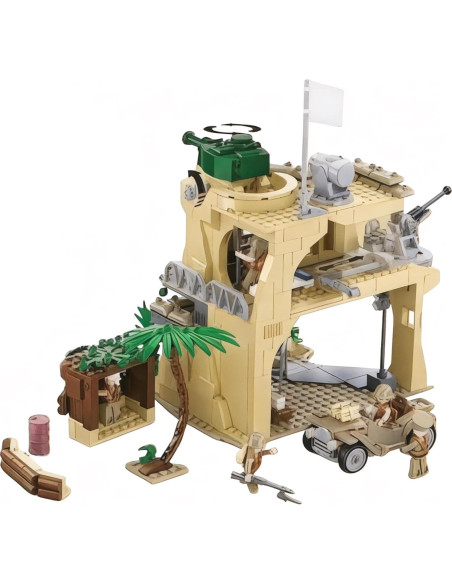 Conjunto de Construcción Militar General Jim Iwo Jima - 1,124 Piezas