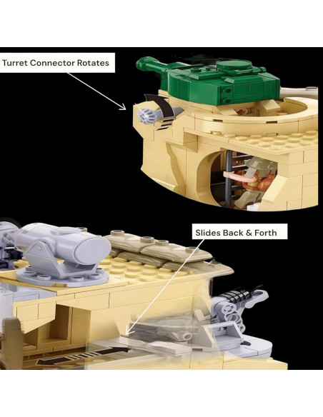Conjunto de Construcción Militar General Jim Iwo Jima - 1,124 Piezas