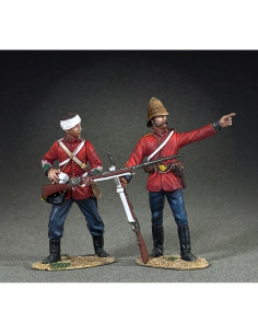 Soldados de Juguete W. Britain Guerra Anglo Zulu 24 Infantería 2