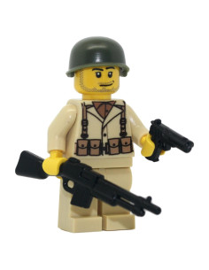 Soldado BAR Americano WWII Modern Brick Warfare 9g