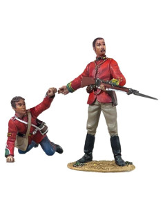 Soldados de Juguete W. Britain Guerra Anglo Zulu 24 Infantería 1:30