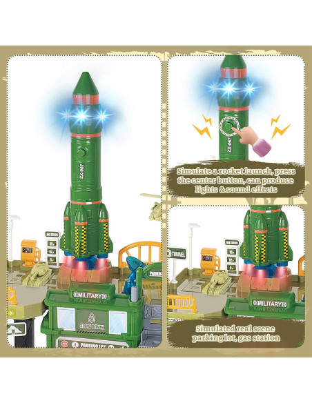 Conjunto de Juguetes Militares deAO con Luz y Sonido 1.11 kg Conjunto de Juguetes Militares deAO con Luz y Sonido 1.11 kg