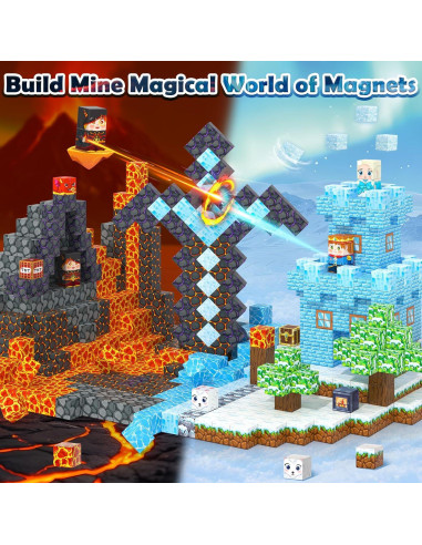 Bloques Magnéticos Kidiyee 100 Piezas 2.03cm Juguetes STEM